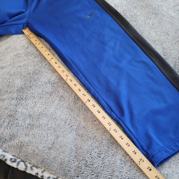 NIKe Mens Track Pants Medium Blue Therma Fit Embroidered Swoosh Athleisure 16527 - Picture 8 of 11